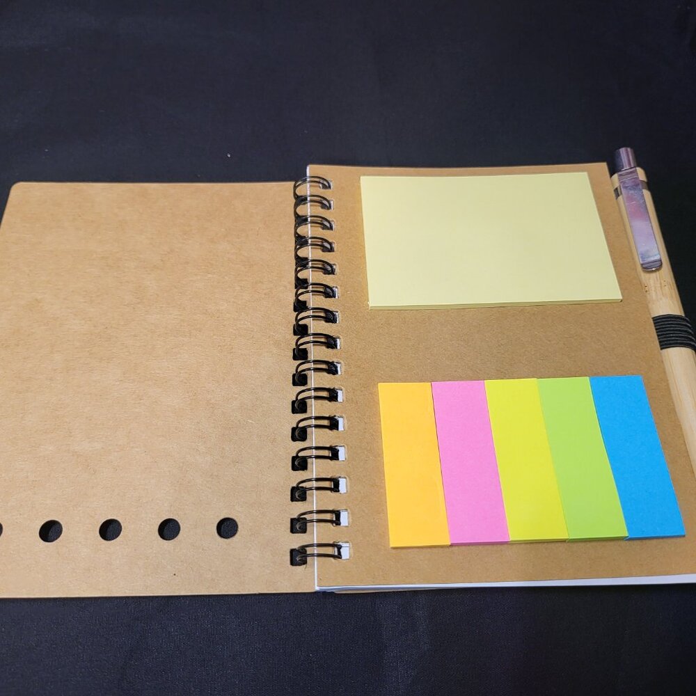 NWOT I Will Fear No Evil For My God is with Me Notebook & Bamboo Pen - Picture 2 of 3